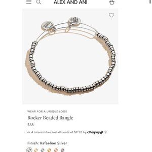 Alex and Ani Rocker Beaded Bangle bracelet